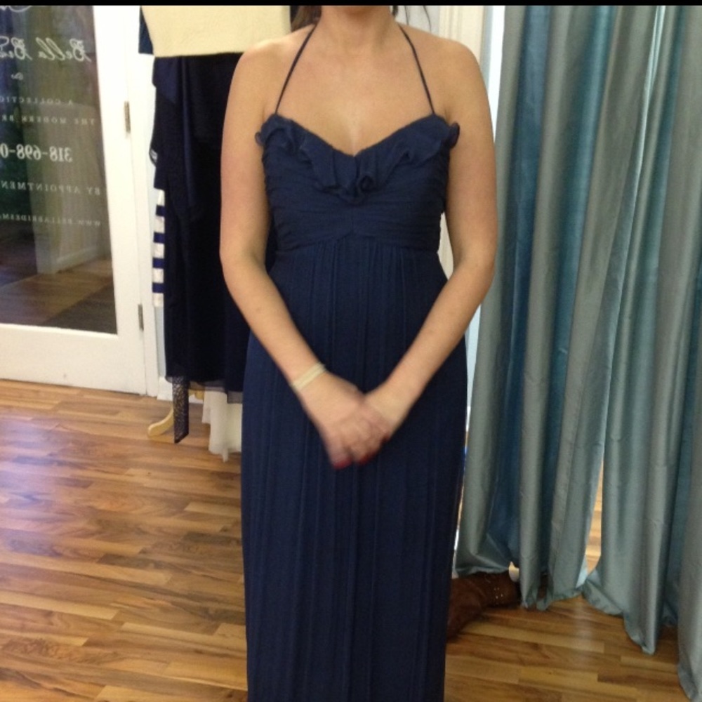 Navy blue bridesmaid dress